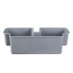 Chariot de lavage BOB gris 2x18L + presse à plat