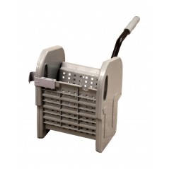 Chariot de lavage BOB 2 gris 2x18L + presse à plat