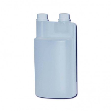 Flacon kerdose double goulot avec bouchons 1L