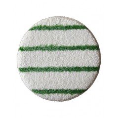 Disque bonnette rayures vertes pour sol textile Diam 432mm
