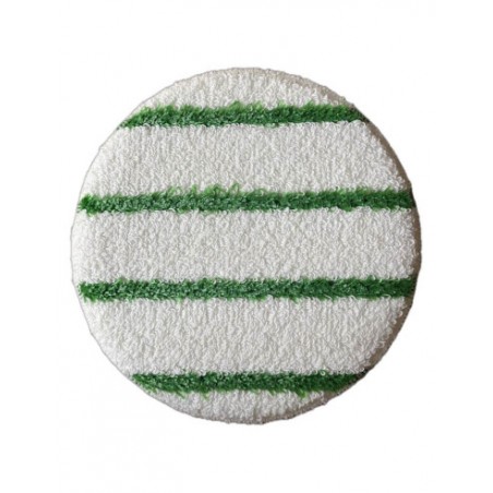 Disque bonnette rayures vertes pour sol textile Diam 432mm