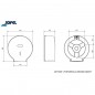 Distributeur de papier toilette en rouleau maxi jumbo ABS blanc