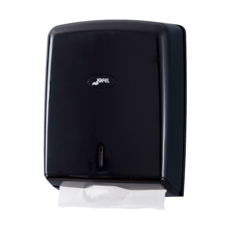 Distributeur d'essuie main plié en Z, M, C et W ABS noir brillant