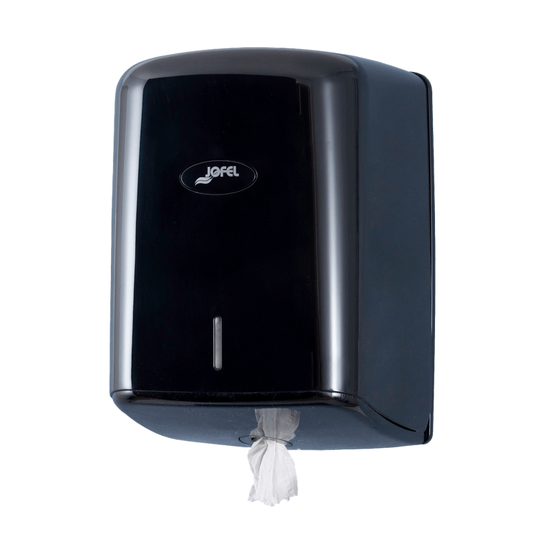 Distributeur essuie main dévidage central bobine type 450F ABS noir