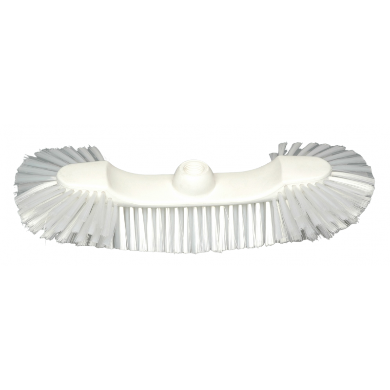 Balai polyester souple demi tête alimentaire HACCP à vis 40cm Balai polyester souple demi tête alimentaire HACCP à vis 40cm