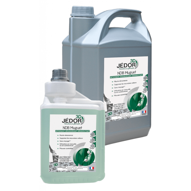 Nettoyant sol désinfectant Jedor 3D muguet 5L Nettoyant sol désinfectant Jedor 3D muguet 5L