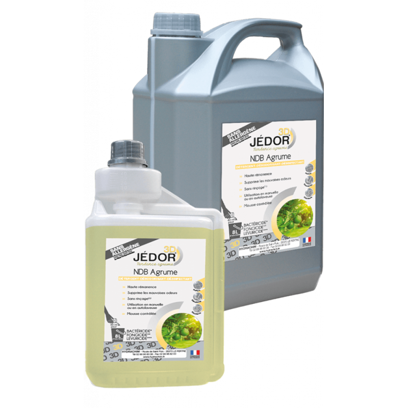 Nettoyant sol désinfectant Jedor 3D agrumes 5L