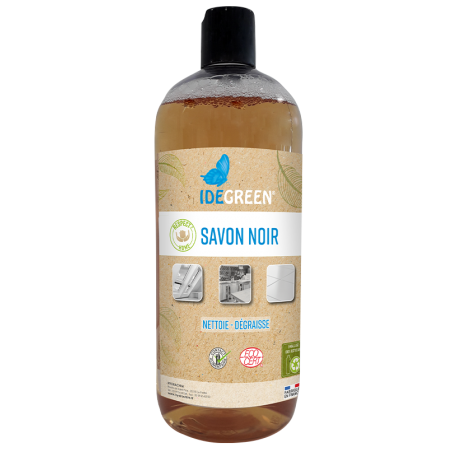 Savon Noir Liquide Ecocert 1 L – Nettoyant Multisurfaces Professionnel