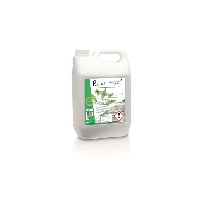 Liquide vaisselle manuel PRIM VERT 5kg Ecolabel