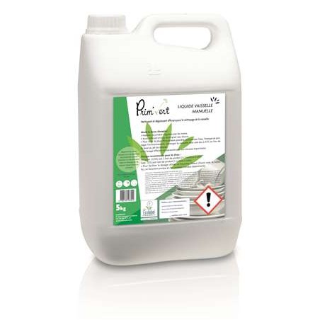 Liquide vaisselle manuel PRIM VERT 5kg Ecolabel