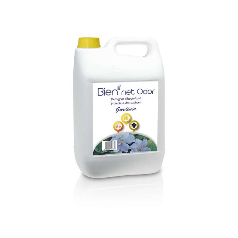 Détergent désodorisant sols BIEN NET ODOR Gardénia 5 kg Détergent désodorisant sols BIEN NET ODOR Gardénia 5 kg