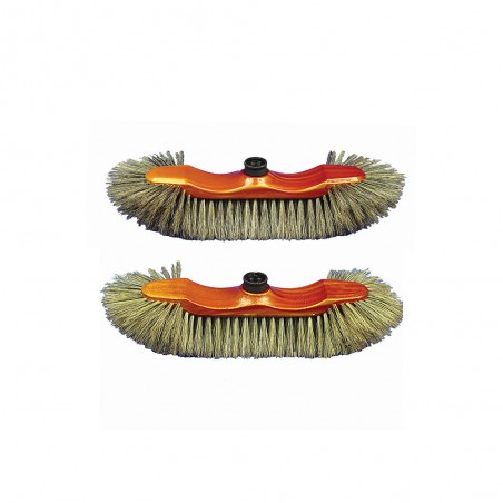 Balai 1/2 tête 30cm plastique laqué, soie synthétique S45/5