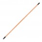 Manche bois verni à vis Ø24 mm avec crochet – 1,40 m