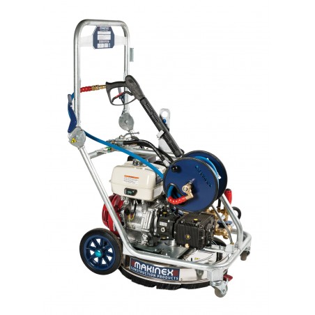 Nettoyeur haute pression thermique MAKINEX DPW4000 275 bars avec nettoyeur de sols 610 mm