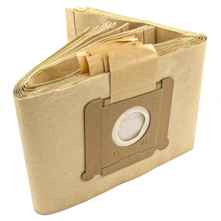 LOT DE 10 SACS PAPIER DE 8L pour aspirateur V10