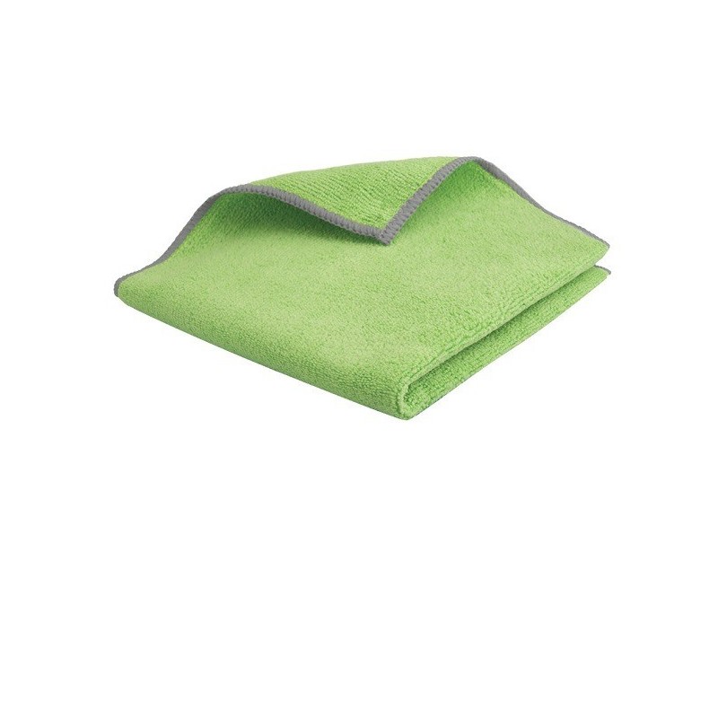 Chiffons microfibre professionnels verte 300g/m² x5 Chiffons microfibre professionnels verte 300g/m² x5
