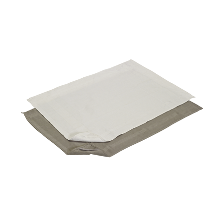 Lot de 3 torchons vaisselle microfibre 50x70 cm blanc
