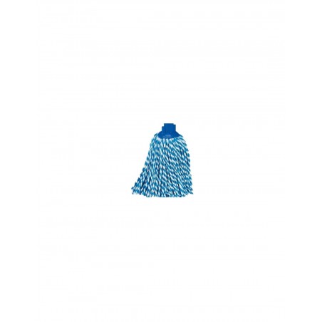 Frange mop espagnol microfibre torsadée bleu