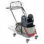 Chariot double seau chromé pro Chariot double seau chromé pro