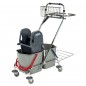 Chariot double seau chromé pro Chariot double seau chromé pro