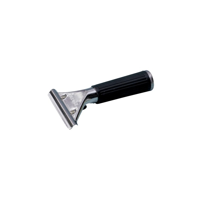 Poignée inox pour raclette à vitres, grip caoutchouc Poignée inox pour raclette à vitres, grip caoutchouc