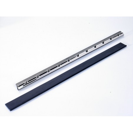 Barrette inox avec caoutchouc hard 45 cm