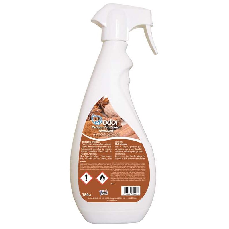 Parfum d'ambiance rémanent Douceur d'orient Eliodor 750ml Parfum d'ambiance rémanent Douceur d'orient Eliodor 750ml