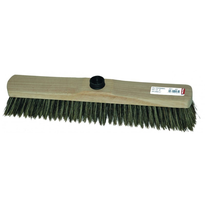 Balai en bois avec fibres en soie grises 40 cm Balai en bois avec fibres en soie grises 40 cm