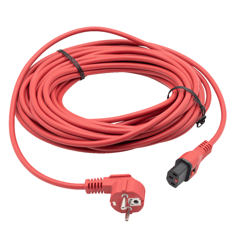 Cable électrique rouge enfichable pour aspirateur dorsal Boostix 15m