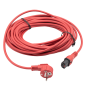Cable électrique rouge enfichable pour aspirateur dorsal Boostix 15m