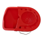 Seau rectangle ovalisé avec presse rouge 13L Seau rectangle ovalisé avec presse rouge 13L